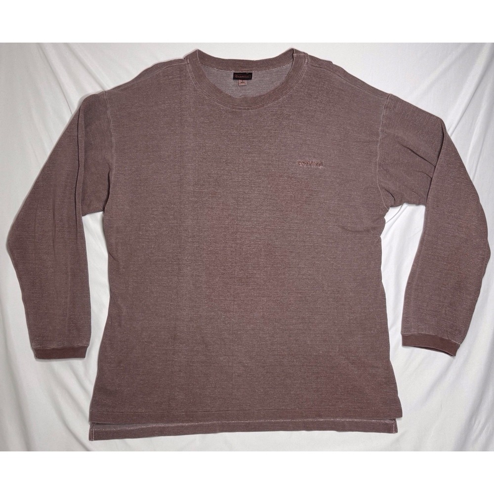 Gramicci Long-Sleeve Mauve Crewneck‎ Sweater Made In USA Mens Size Large